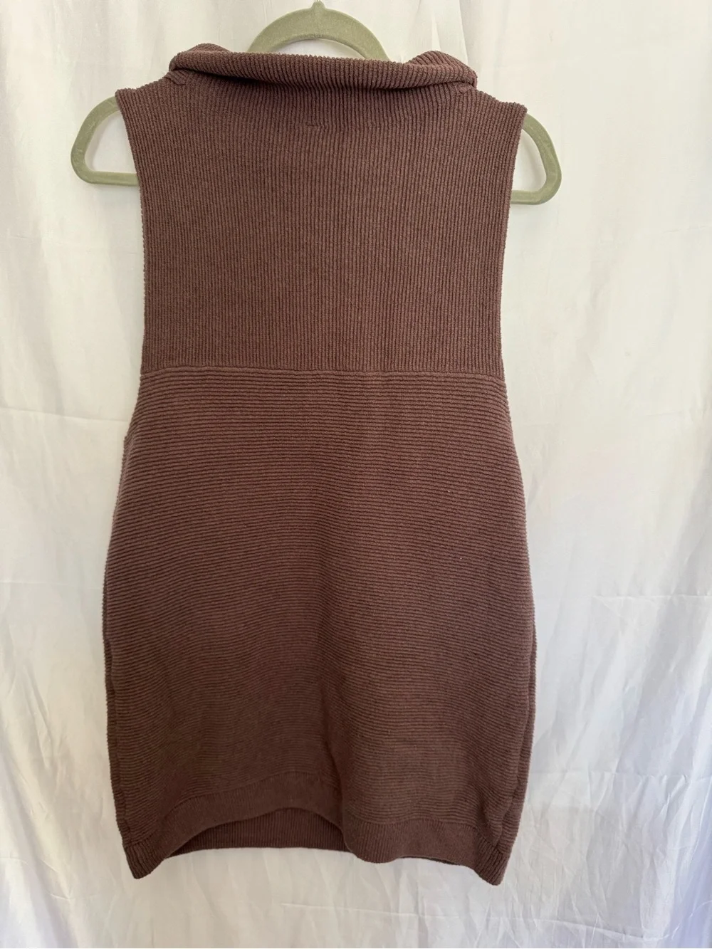 Free People Isla Ottoman sleeveless ribbed turtleneck tunic size small